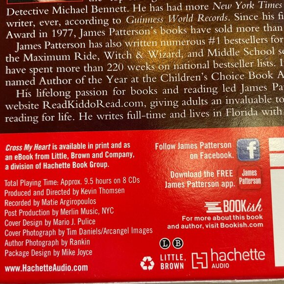 James Patterson Audio Book Cross My Heart Unabridged 2013 Michael Boatman u - Picture 11 of 11